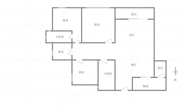 鲁能泰山7号六街区4室2厅2卫114.1㎡西126万