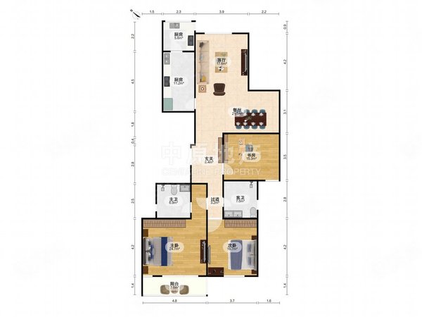 上海长宁中山公园兆丰嘉园繁华地段,配套完善,精装修,交通便利出租