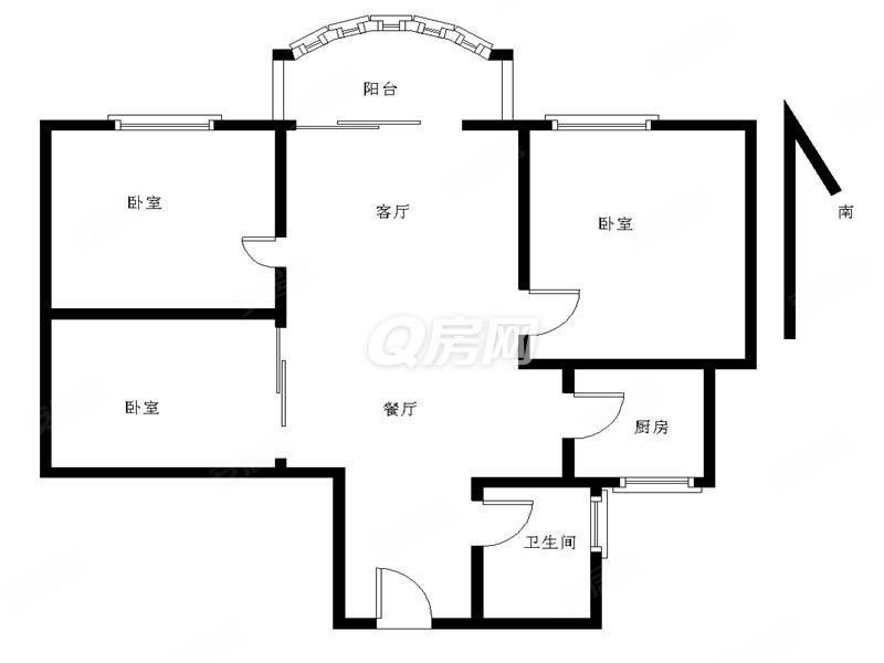 东悦名轩新上中层70平朝南3房3.3.0万,满五红本可免个税