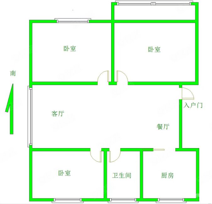 天工锦绣花园3室2厅1卫120㎡南北109.8万