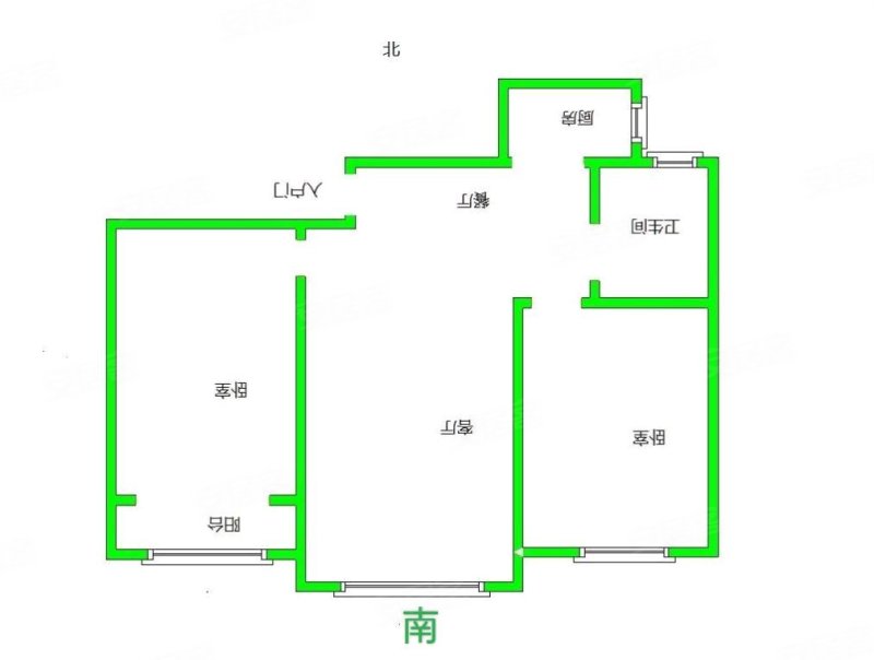 塞纳左岸2室1厅1卫92.51㎡南北94.5万