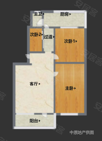 万科黄埔仓3室1厅1卫50.85㎡南北72万