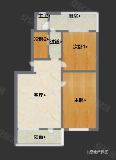 万科黄埔仓3室1厅1卫50.85㎡南北72万