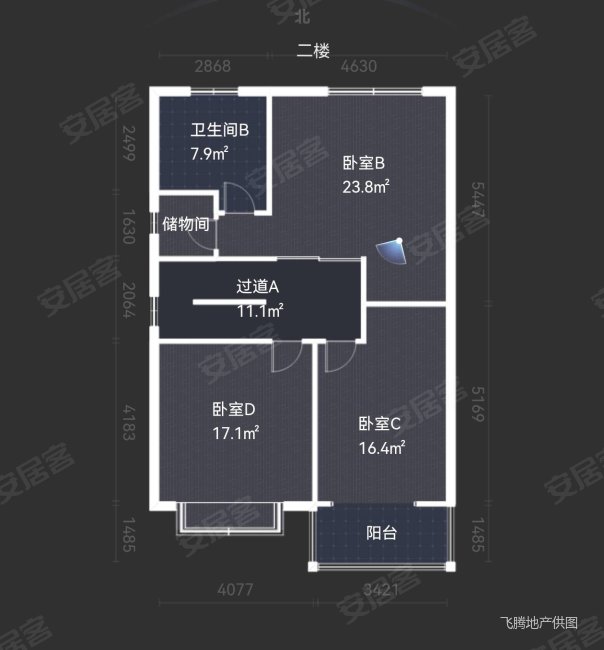 南郊艺墅4室3厅4卫250.46㎡南北800万