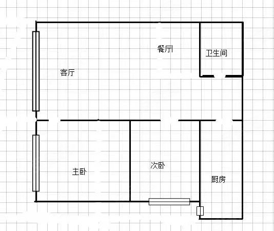 胜利路租房,城西力盟附近 五四大街 新宁广场 新华百货对面一室一厅