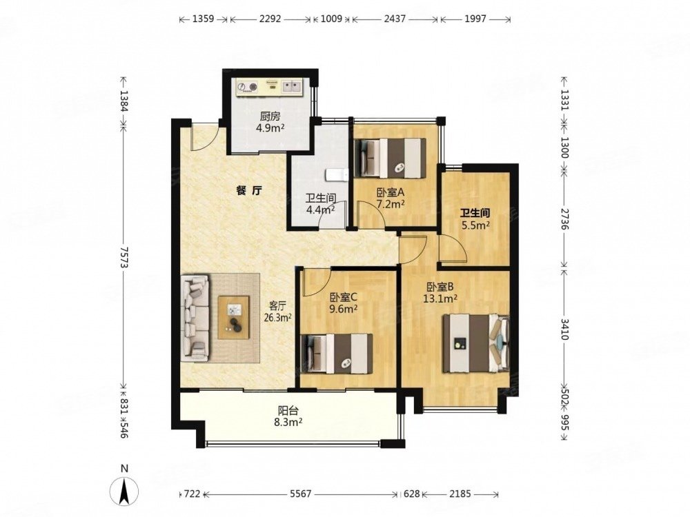 省府东 江山印小高层 环境优美 户型方正 南北通透 品质小区,江山印