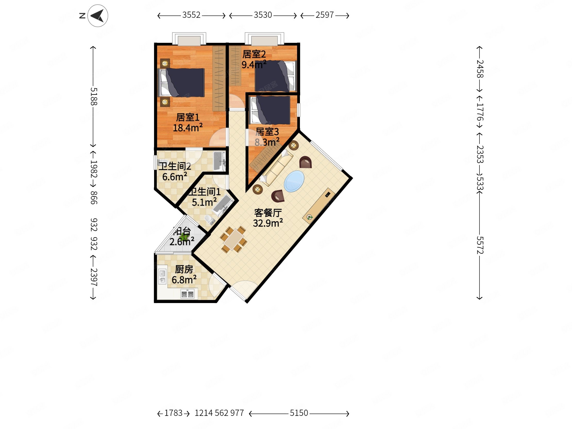 新出笋盘皇都广场业主自己住的换房急售价格可以谈430万