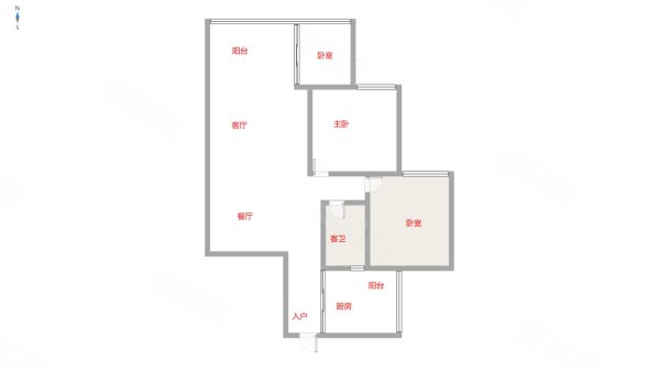 恒业塞纳阳光3室2厅1卫88㎡南79.8万