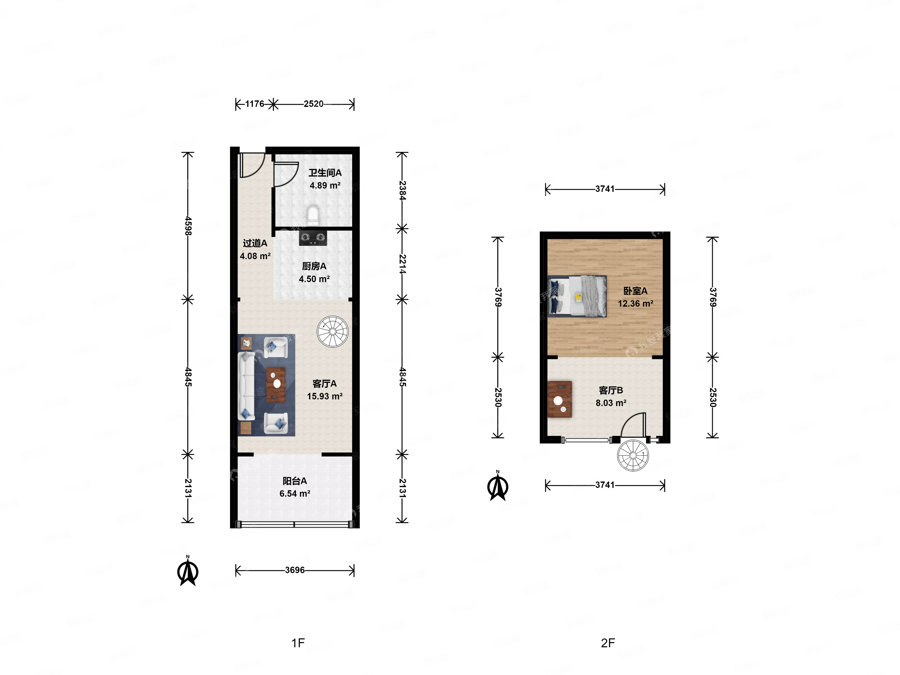 魏公村 双榆树 大钟寺地铁 皂君庙文林大厦2室 复式 诚售