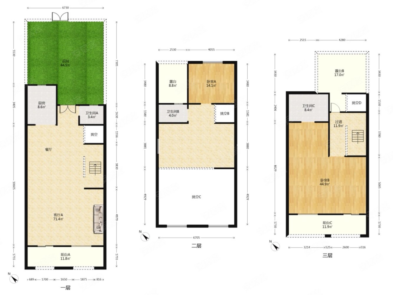 俊发滇池one4组团伯爵领地7室3厅3卫394.36㎡南北672万