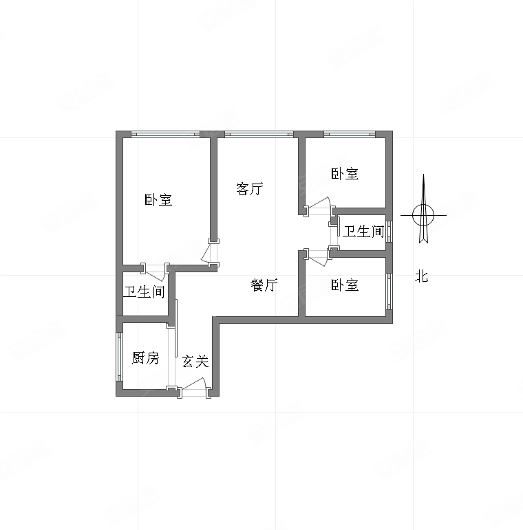 建工二村3室2厅2卫120㎡南北150万