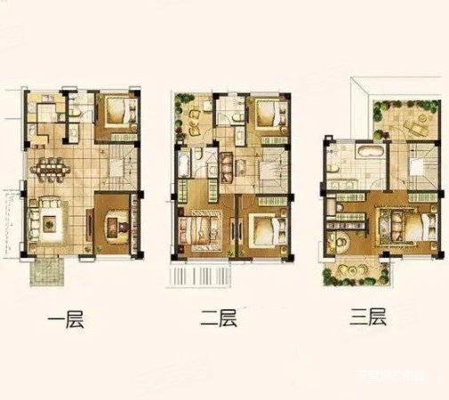 泰晤士小镇(别墅)4室2厅2卫211㎡南北1050万