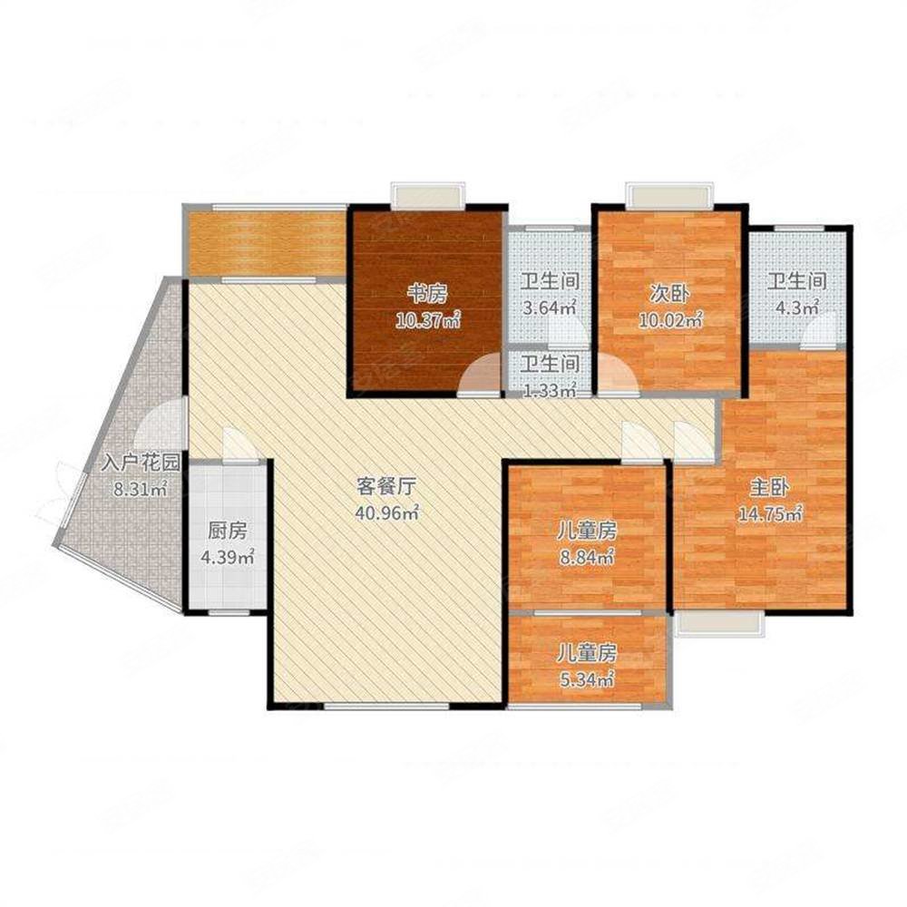 义乌壹号院4室2厅3卫199㎡南北1000万