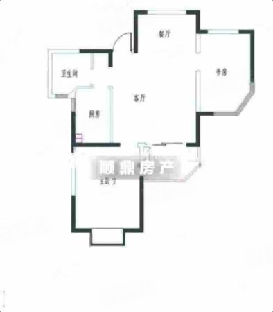 紫金南苑2室2厅1卫84.5㎡南北339万