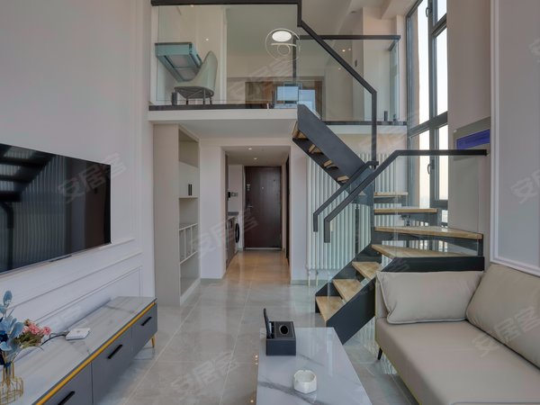 【多图】青铁华润城(商住楼),汽车东站租房,精装loft套一公寓可月付无