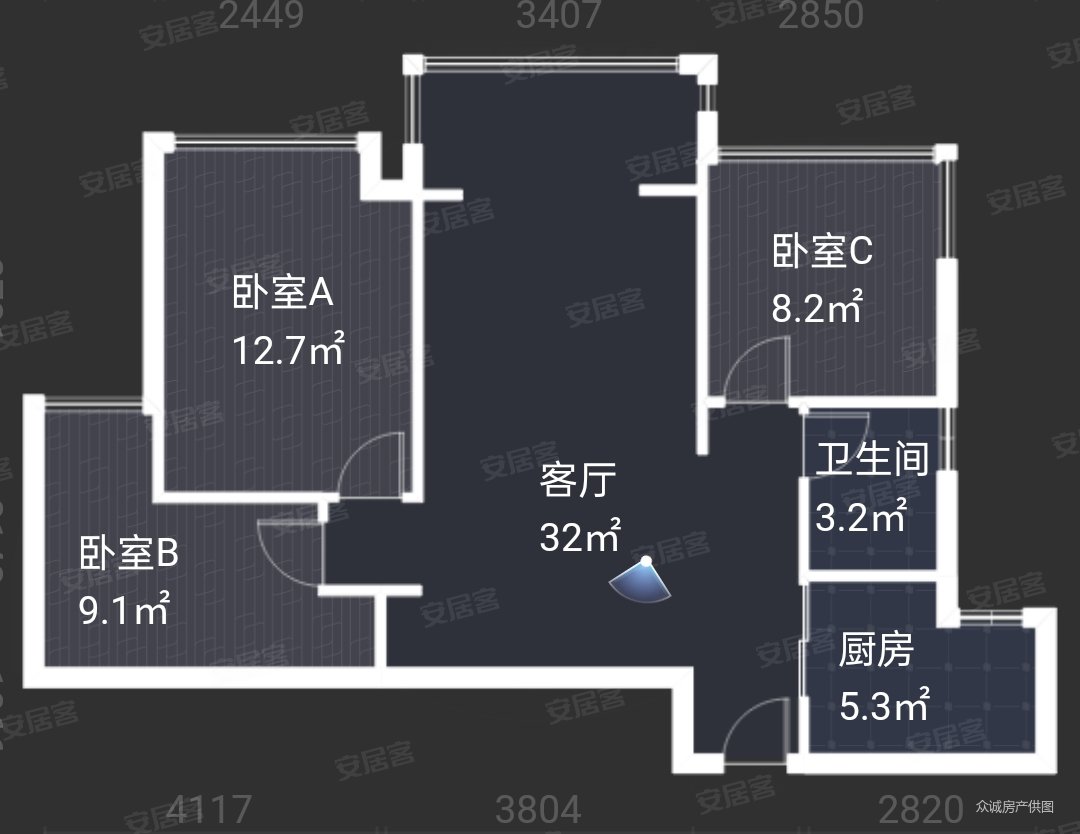 格林城市花园户型图图片