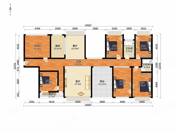 龙岗平湖锦冠华庭平湖体育馆隔壁九号院馆大户型出租,背山看小区花园