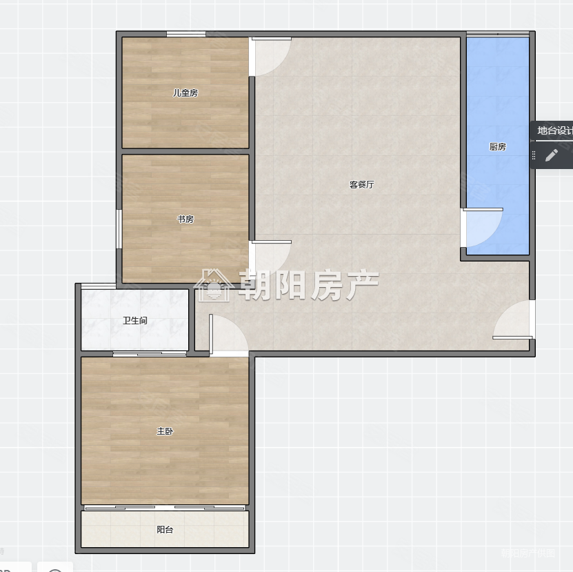 万达广场3室2厅1卫101㎡南北51.9万