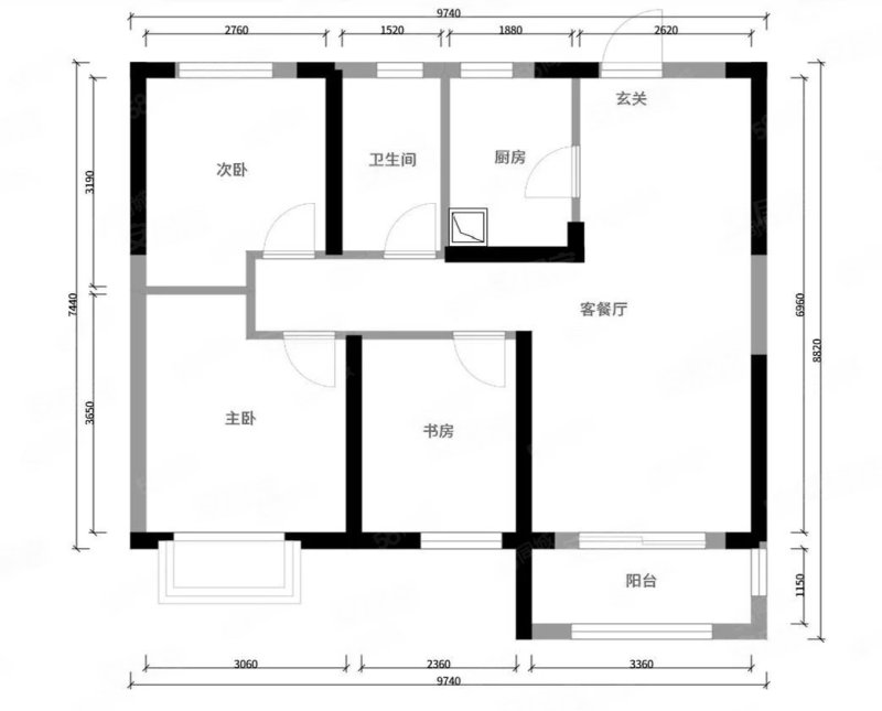 九州丽景苑 高楼层视野好 双卫 南北通透 精装修 商圈成熟