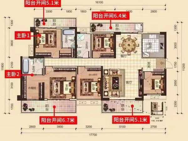高端小区大唐臻观 轻奢大五房三卫 随时看房,青秀租房-南宁58安居客