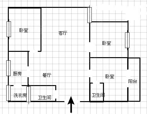 恒基华庭3室2厅2卫145㎡南北80万