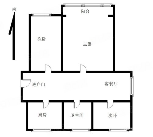 曹杨家园3室1厅1卫84.6㎡南北525万