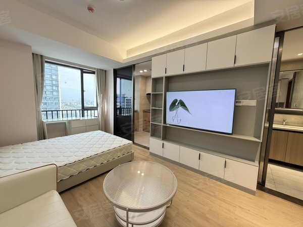 金华金东多湖富力三江都荟精品温馨一居室可看江景房租可月付民用电楼下生活设施配套齐全出租房源真实图片