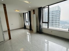 广州南沙金洲南沙越秀总部复式整租，南向两房两卫，边户采光非常好，大客厅出租房源真实图片