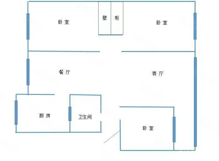 西城印象一期3室1厅1卫108.41㎡南北42万