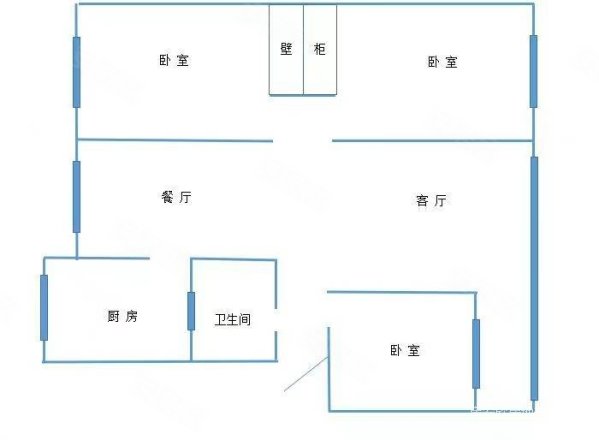 西城印象一期3室1厅1卫108.41㎡南北42万