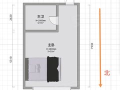 珠海香洲前山漾湖明居 1室0厅1卫  16平米出租房源真实图片