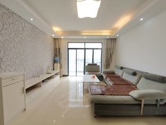 防城港港口桃花湾广场西海上城三房两厅两卫出租，采光好低层。随时可以看出租房源真实图片