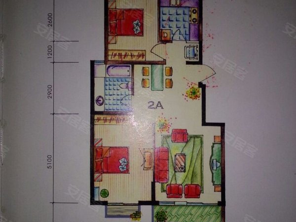 【多图】华都花园a区,大商汇租房,省中医院旁 精装二室 拎包入住华都