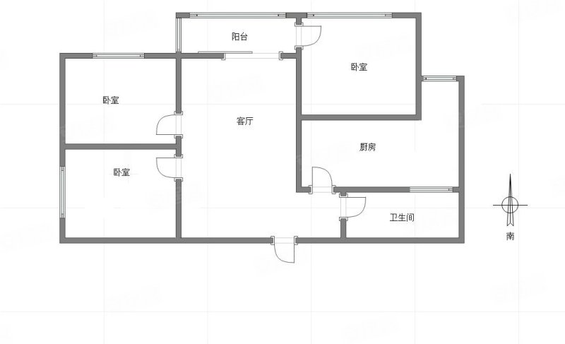 聚金万佳苑3室2厅1卫93.5㎡东81.3万