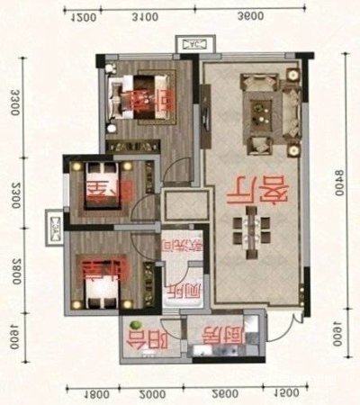 明珠小区3室3厅2卫155㎡南北48万