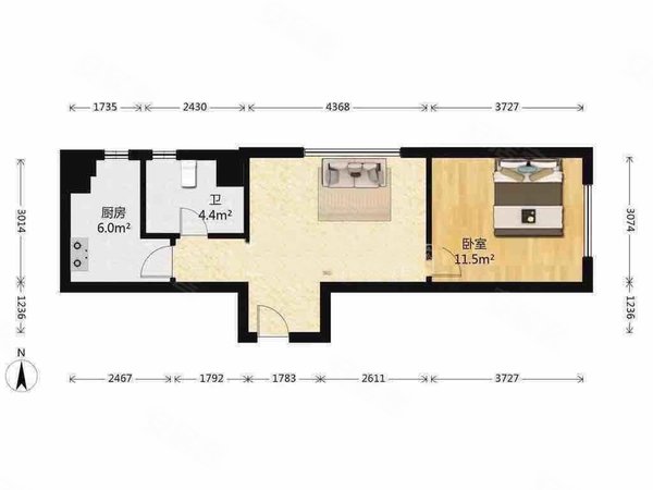 万科春河里 一室一厅 万象城 嘉里城 价格可议 随时看,沈河租房-沈阳