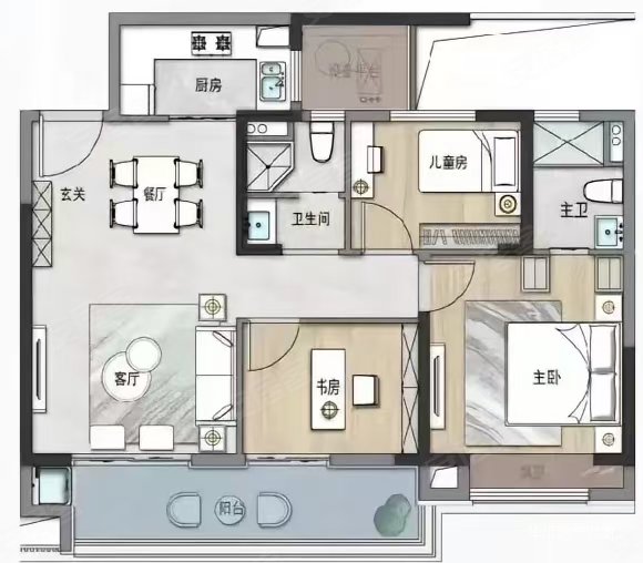 翠映居3室2厅2卫60㎡南北25万