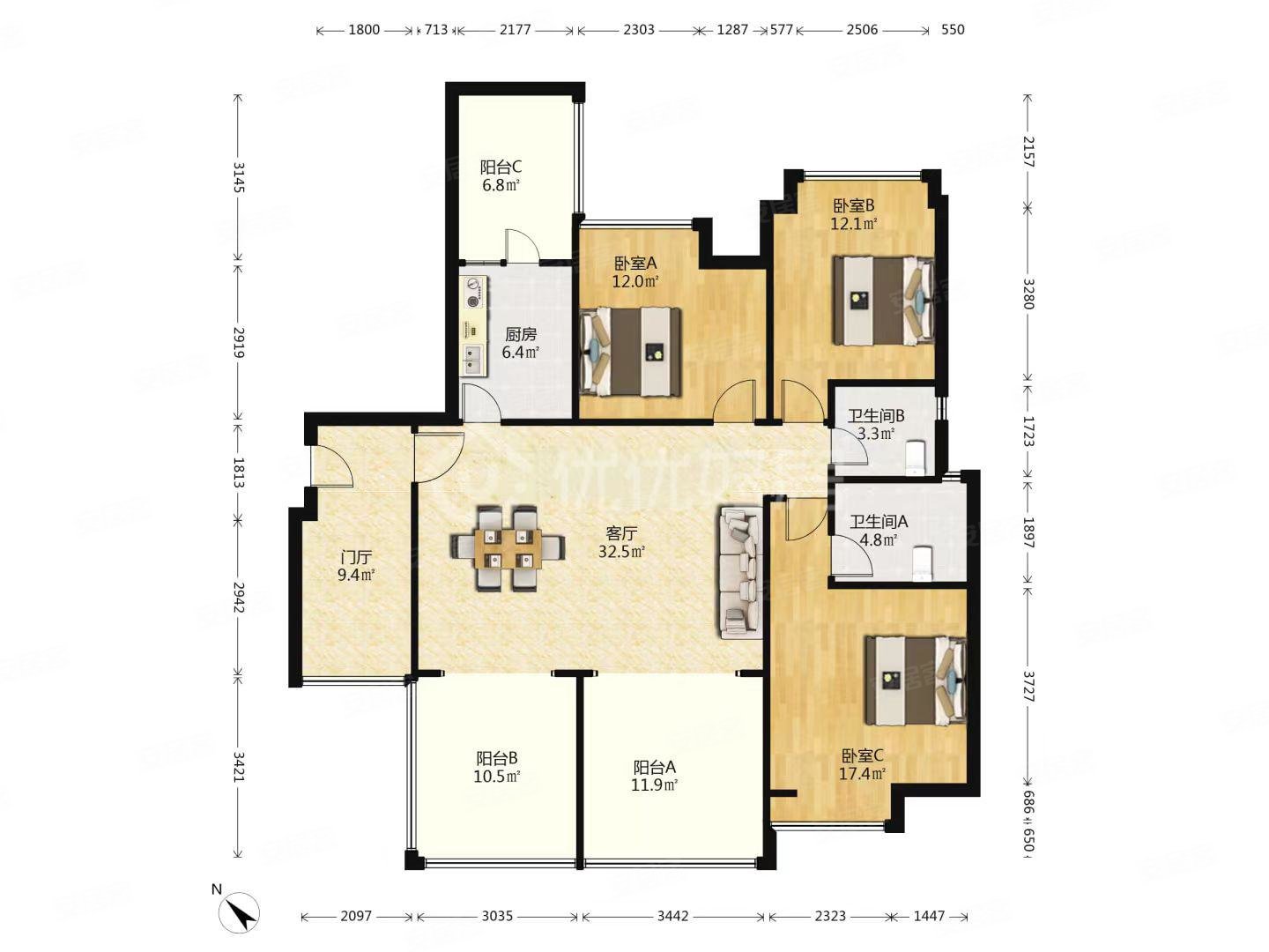 大户型成都合院二期户型有钥匙随时看房