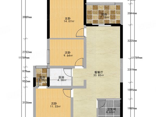 昆明五华黄土坡都市春天都市春天 4室2厅1卫 电梯房 精装修 配套齐全