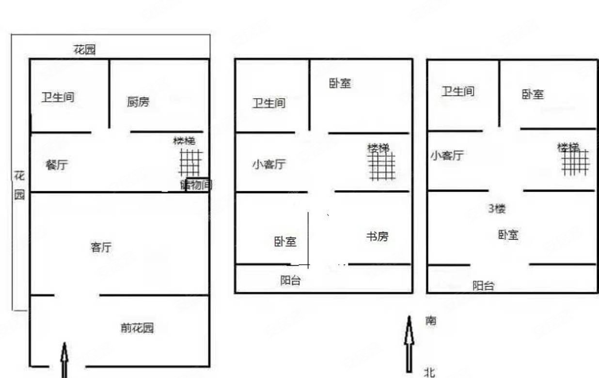 世纪花园鹿城苑5室4厅3卫268㎡南北188万