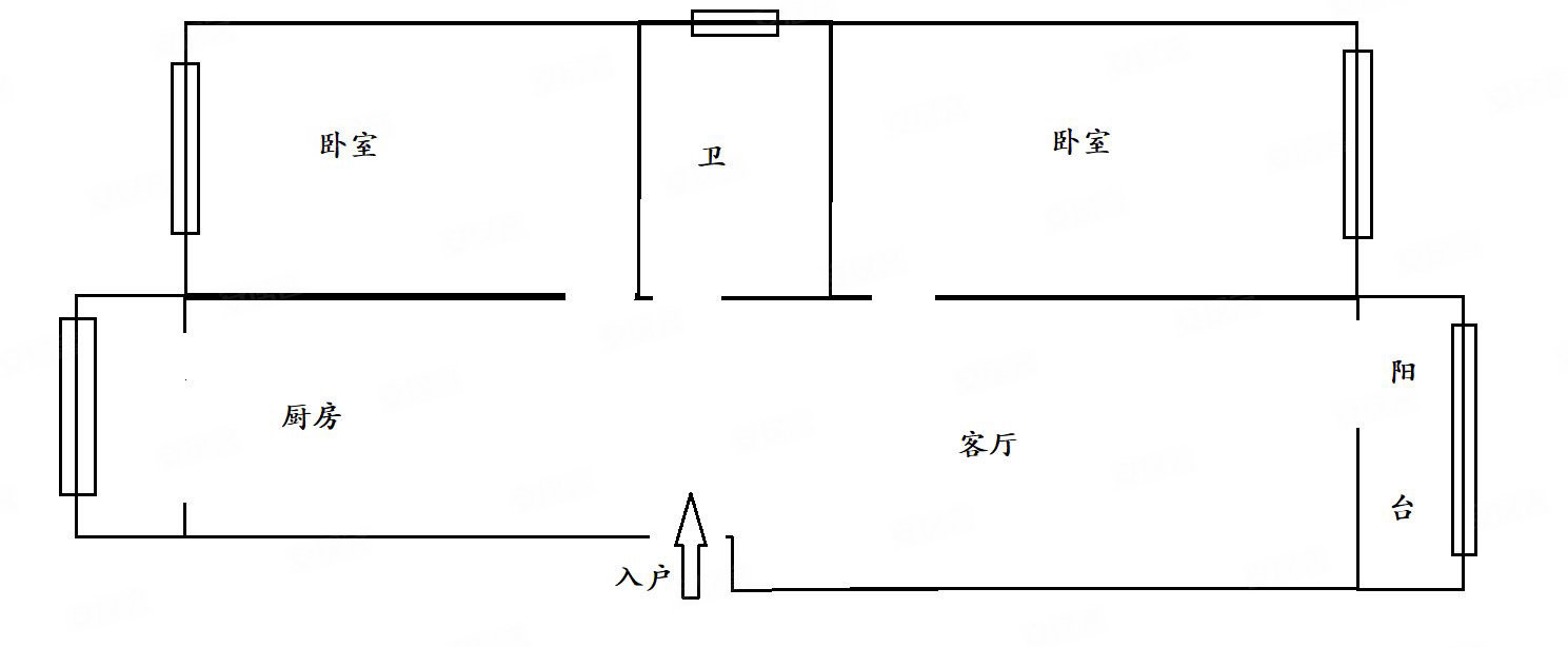 新疆维吾尔自治区党校住宅小区(天山区)2室2厅1卫65㎡南北116万