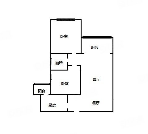 穗园小区2室2厅1卫88.98㎡南460万