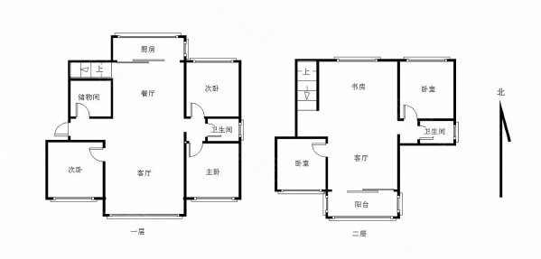 德源新城4室4厅2卫200㎡南北145万