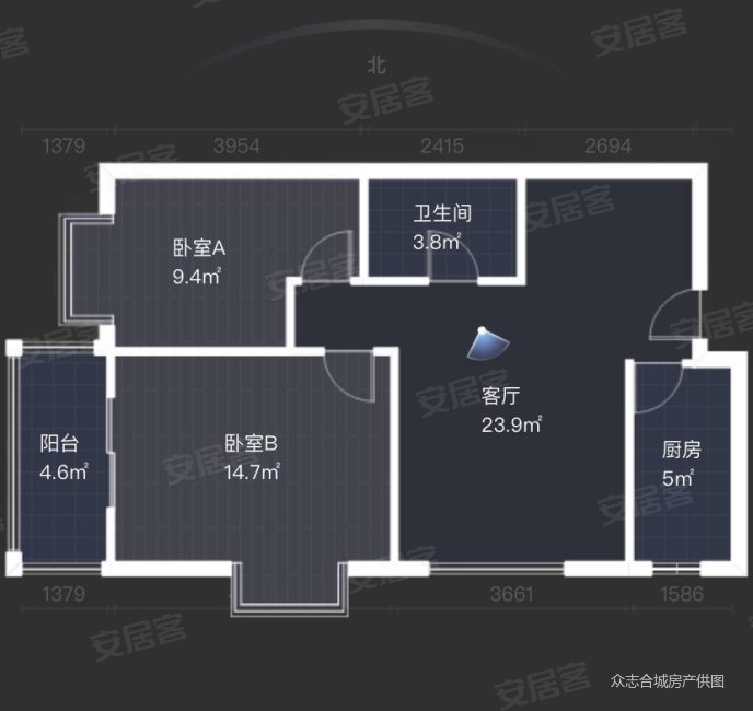 曲江澜山 产权清晰 高楼层视野无遮挡 西南户型 刚需两居