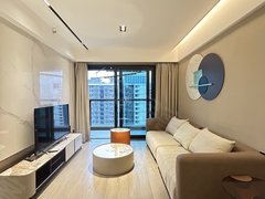 深圳宝安福永新出房源!!福永会展湾东城精装两房,高楼层,正看花园,急租出租房源真实图片