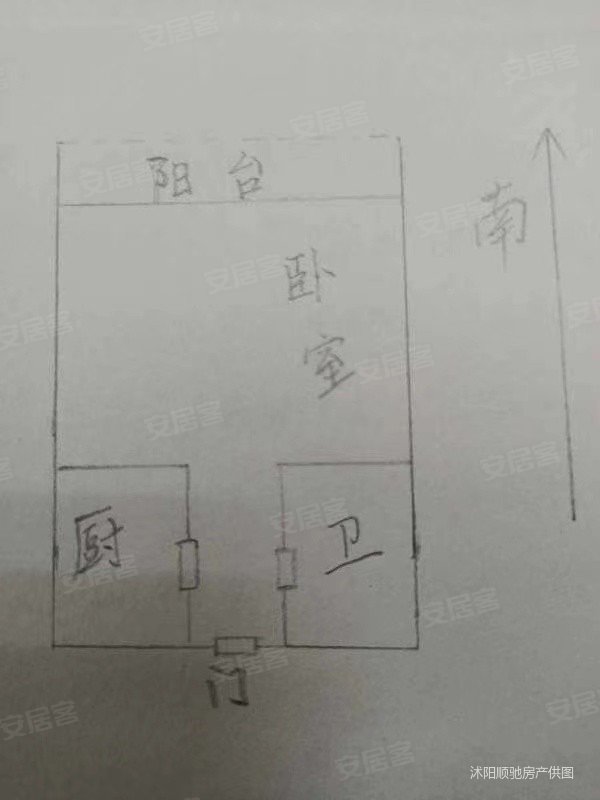 月星公寓1室1厅1卫40㎡西30.3万