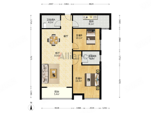 户型 户型图 平面图 600_450