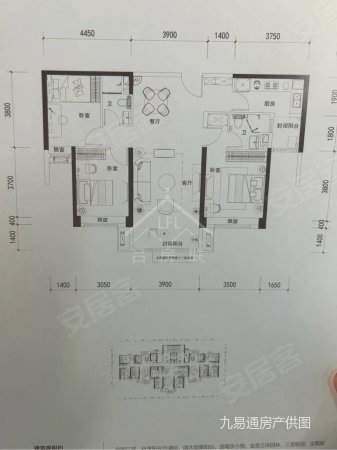 新城壹号2室2厅1卫85㎡南77万