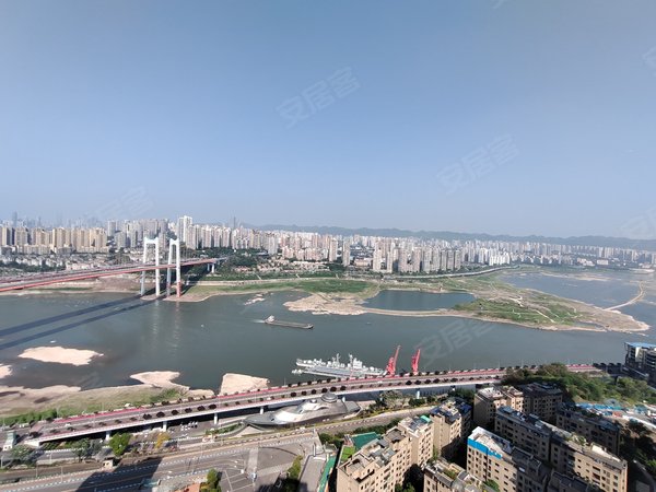 重庆九龙坡谢家湾华润二十四城嘉悦府一线江景房  短租押一付一包维修