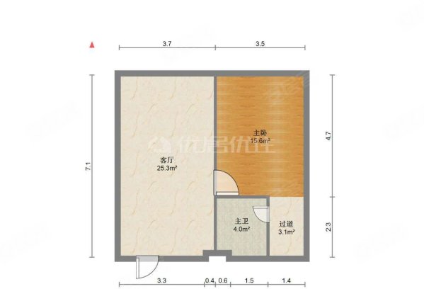 泰禾盛世名门1室1厅1卫80.18㎡北33.6万